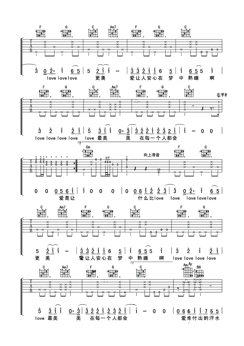 每个人都会吉他谱2-方大同