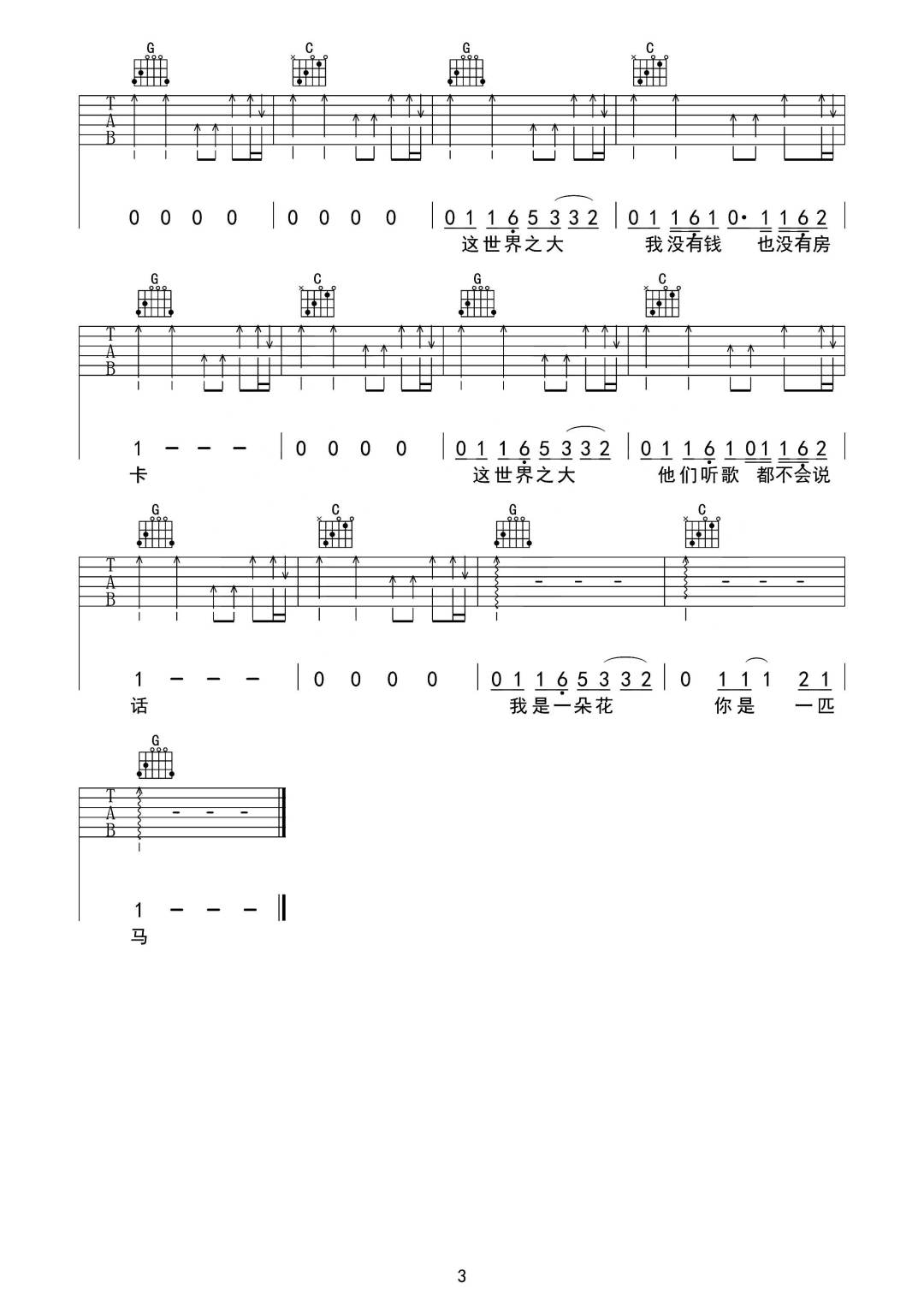 世界之大吉他谱3-Jam
